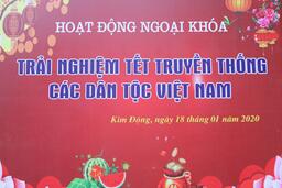 Hoạt động ngoại khóa: "Trải nghiệm tết truyền thống các dân tộc Việt Nam" 19/01/20