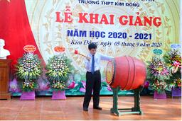 TRƯỜNG THPT KIM ĐỘNG LONG TRỌNG TỔ CHỨC LỄ KHAI GIẢNG NĂM HỌC 2020-2021 21/09/20