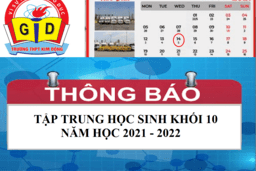 THÔNG BÁO TẬP TRUNG HỌC SINH TRÚNG TUYỂN VÀO LỚP 10 CỦA TRƯỜNG THPT KIM ĐỘNG NĂM HỌC ... 03/07/21