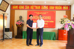 HỘI NGHỊ CÔNG BỐ QUYẾT ĐỊNH BỔ NHIỆM CHỨC VỤ HIỆU TRƯỞNG TRƯỜNG THPT KIM ĐỘNG 07/04/23