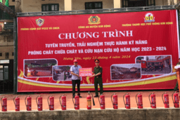TUYÊN TRUYỀN, TRẢI NGHIỆM, THỰC HÀNH PHÒNG CHÁY CHỮA CHÁY VÀ CỨU NẠN CỨU HỘ CHO HỌC ... 25/04/24