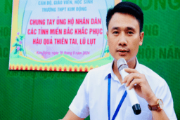 TRƯỜNG THPT KIM ĐỘNG HƯỞNG ỨNG CHƯƠNG TRÌNH “ỦNG HỘ NHÂN DÂN BỊ THIỆT HẠI DO BÃO SỐ ... 01/10/24
