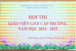 HỘI THI GIÁO VIÊN GIỎI CẤP TRƯỜNG NĂM HỌC 2024 - 2025 12/10/24