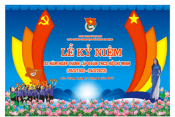 ĐOÀN TRƯỜNG THPT KIM ĐỘNG TỔ CHỨC LỄ KỈ NIỆM 92 NĂM NGÀY THÀNH LẬP ĐOÀN TNCS HỒ CHÍ ... 28/03/23