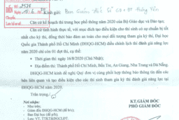 Thông báo về việc điều chỉnh lịch thi đánh giá năng lực của ĐH QG TP Hồ Chí Minh 19/06/20