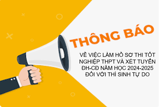 THÔNG BÁO VỀ VIỆC LÀM HỒ SƠ THI TỐT NGHIỆP THPT VÀ XÉT TUYỂN ĐH-CĐ NĂM HỌC 2024-2025 ... 22/04/25